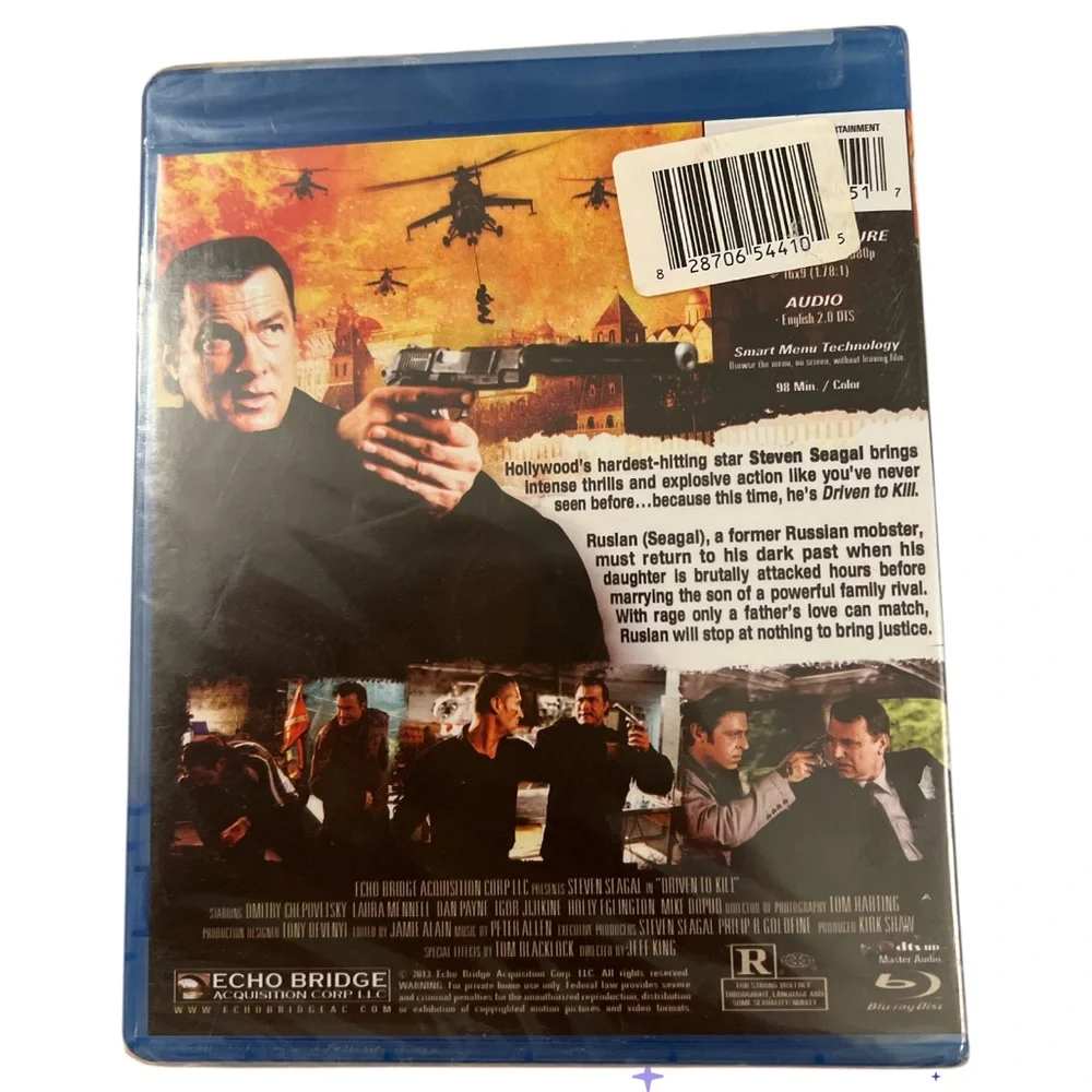 Driven to Kill (Blu-ray) NEW Sealed Steven‎ Seagal Action Thriller